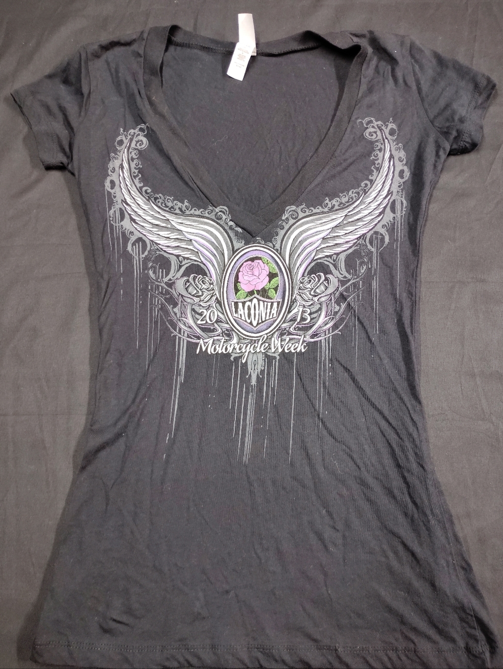 Hot Leathers Laconia 2013 Motorcycle Week Black Long Tee